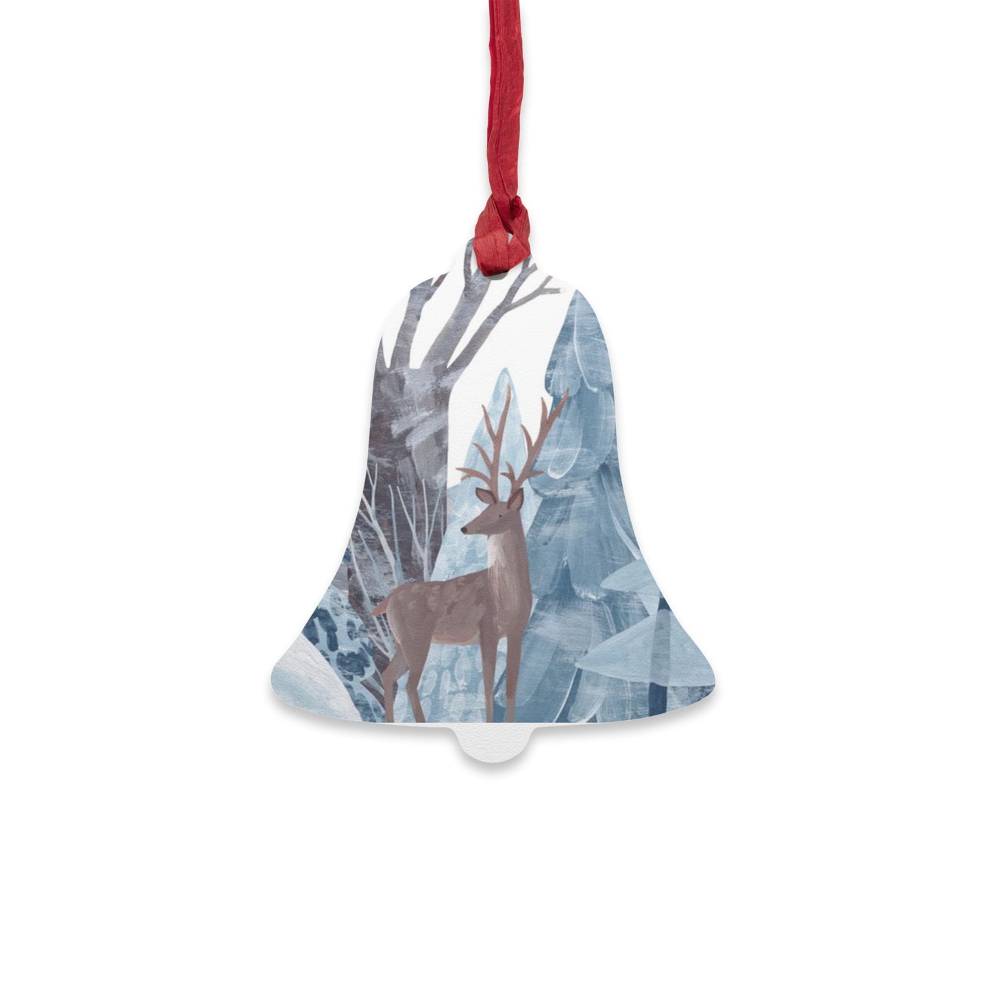 Deer Winter Wonderland Wooden Ornaments