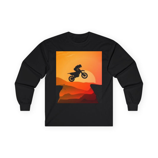Adventure Sunset Long Sleeve Tee - Stunning Graphic Art for Nature Lovers