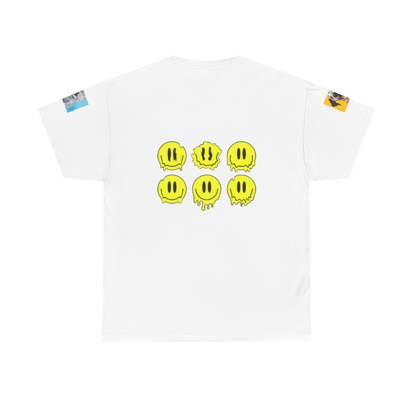 Smiley Face Unisex Heavy Cotton Tee - Cheerful Graphic T-Shirt for Casual Wear