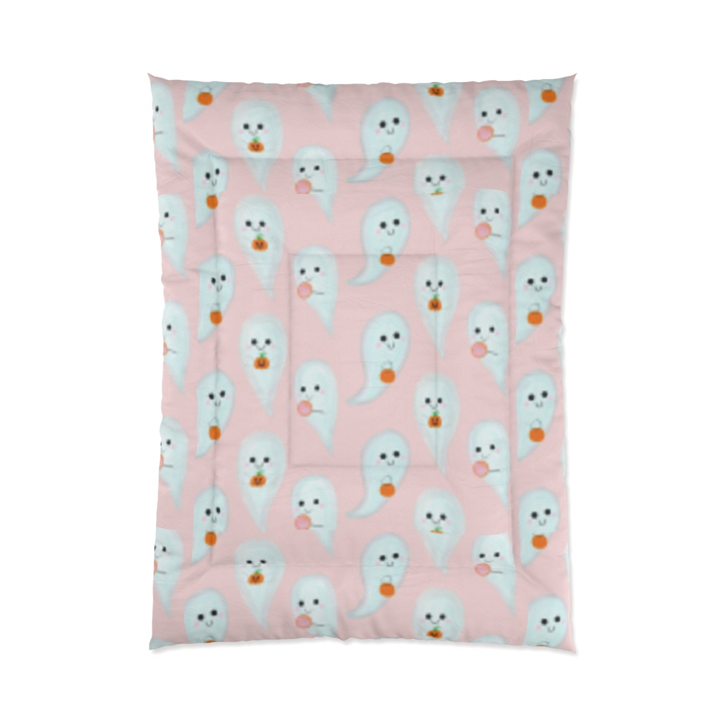 Ghosts on Pick Background Comforter Great for Girl's Room!
