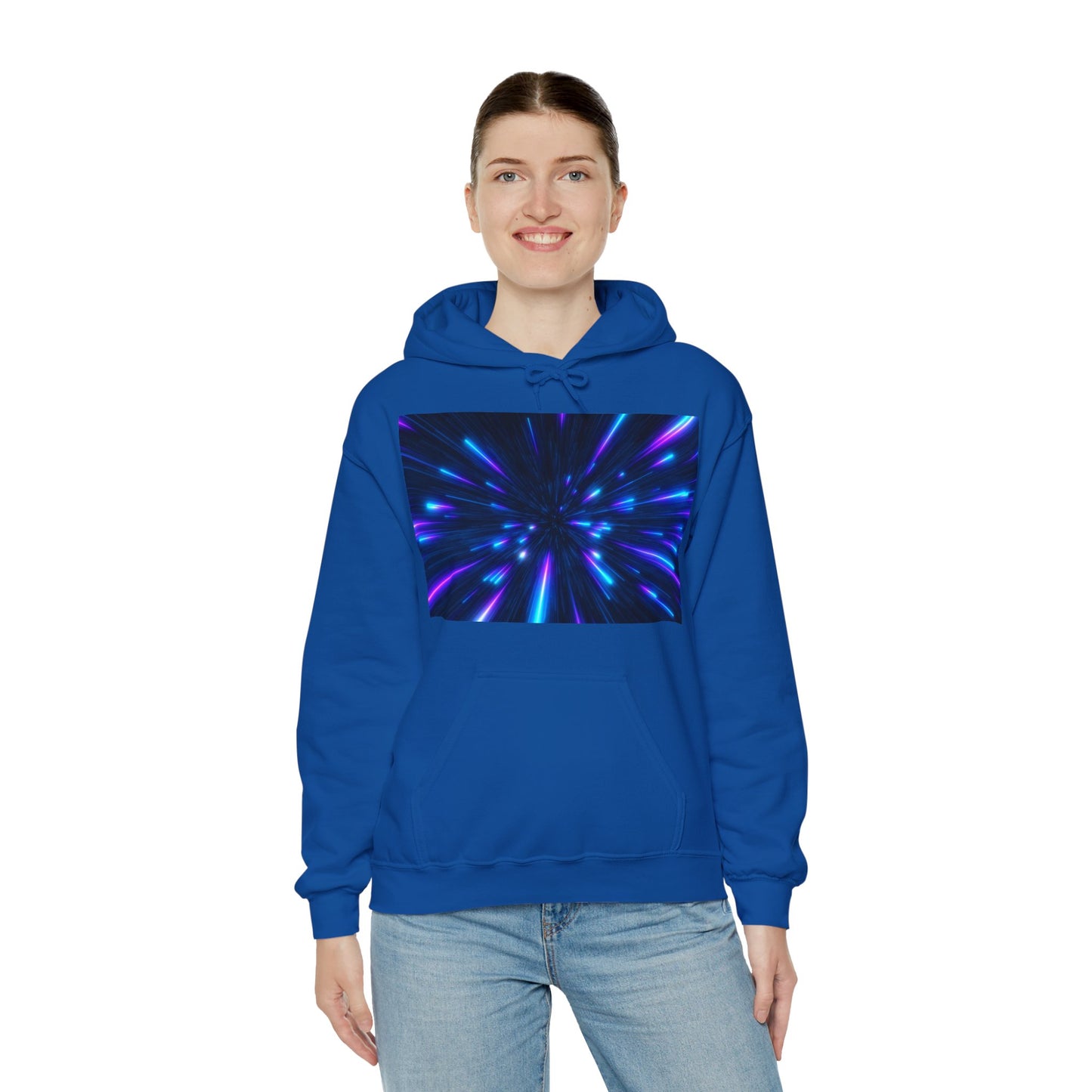 Sudadera con capucha azul