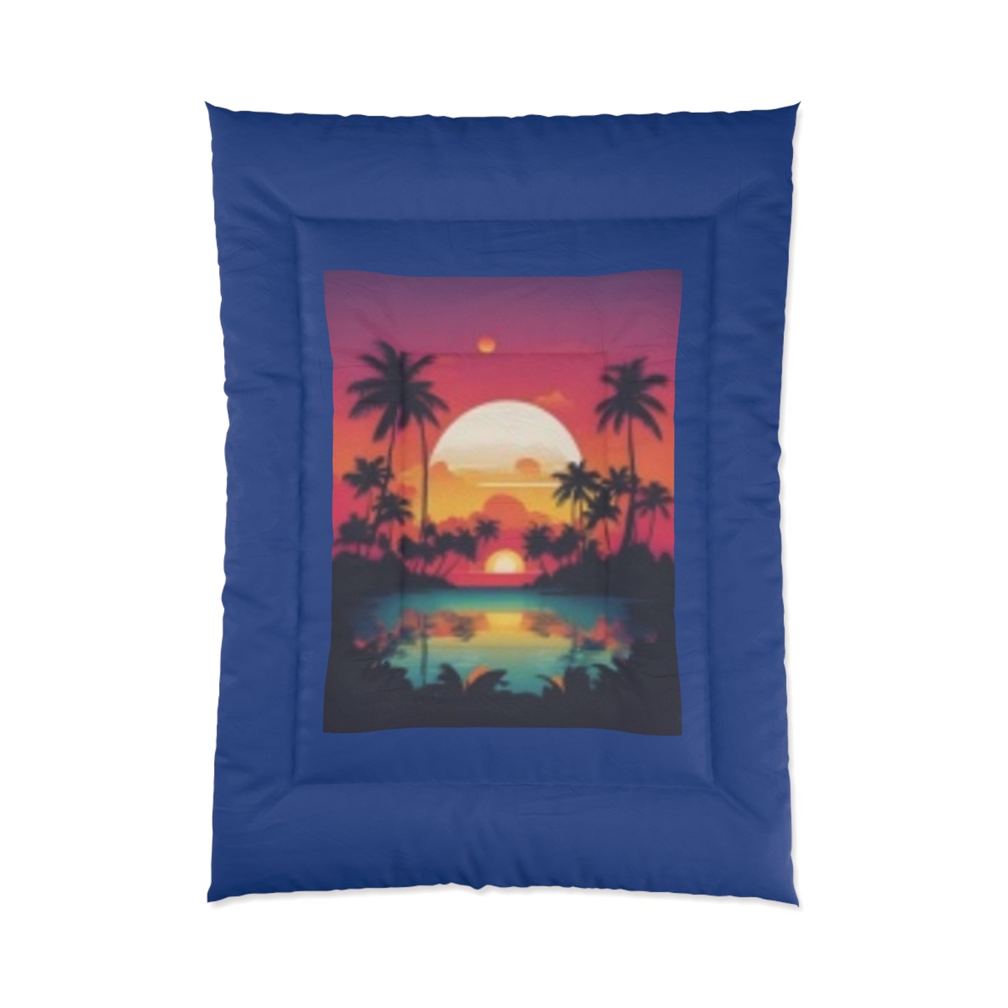 Beach with Palm Trees at Sunset Great for a Birthday Christmas Gift!