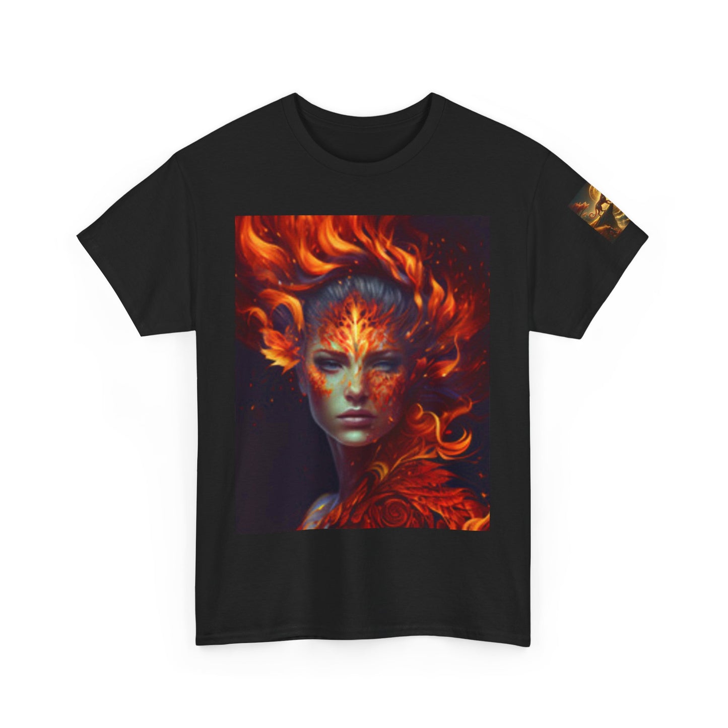 T-shirt unisexe en coton épais – T-shirt fantaisie ardente pour les âmes créatives 