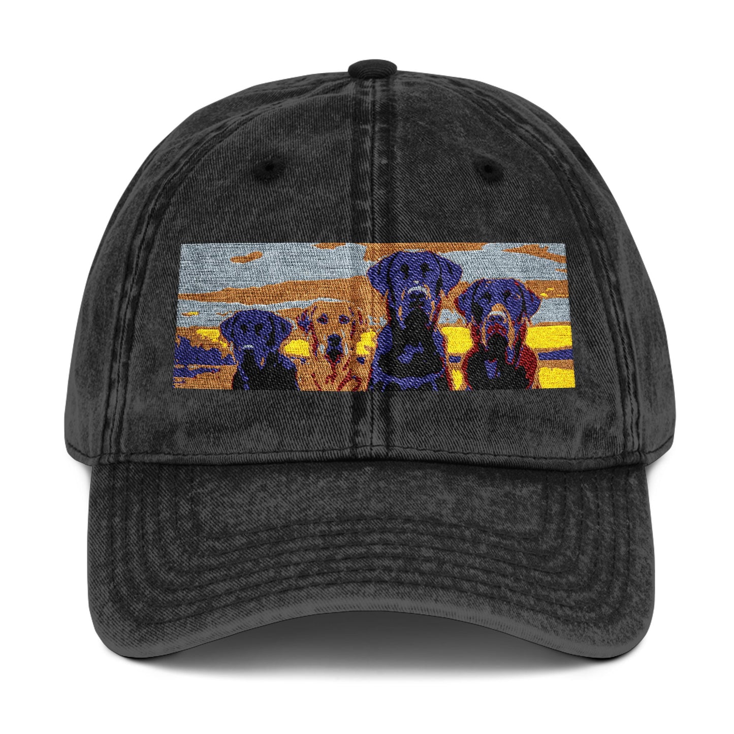 Vintage Embroidered Dog Cap - Perfect for Dog Lovers