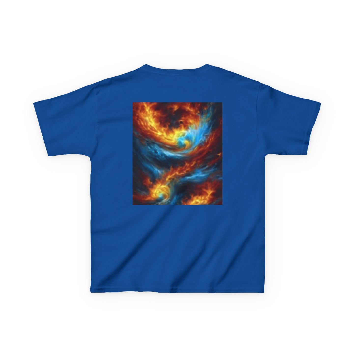 T-shirt enfant dynamique avec motif coloré - Design unique devant et derrière 