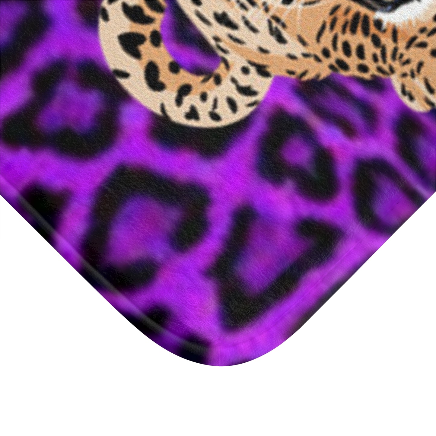Fierce Leopard Bath Mat - Bold Animal Print Decor for Wild Aesthetics