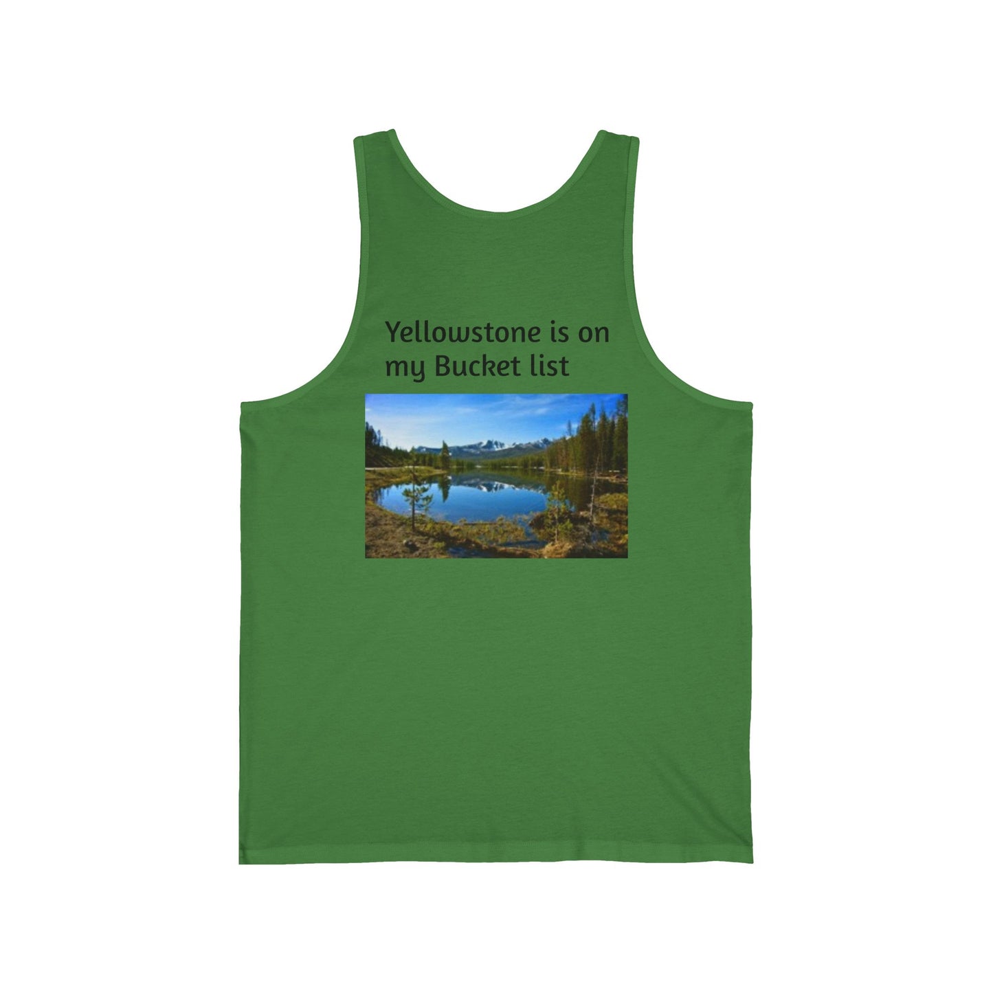 Yellowstone National Park Adventure Unisex Jersey Tank - Vintage and Customizable Design