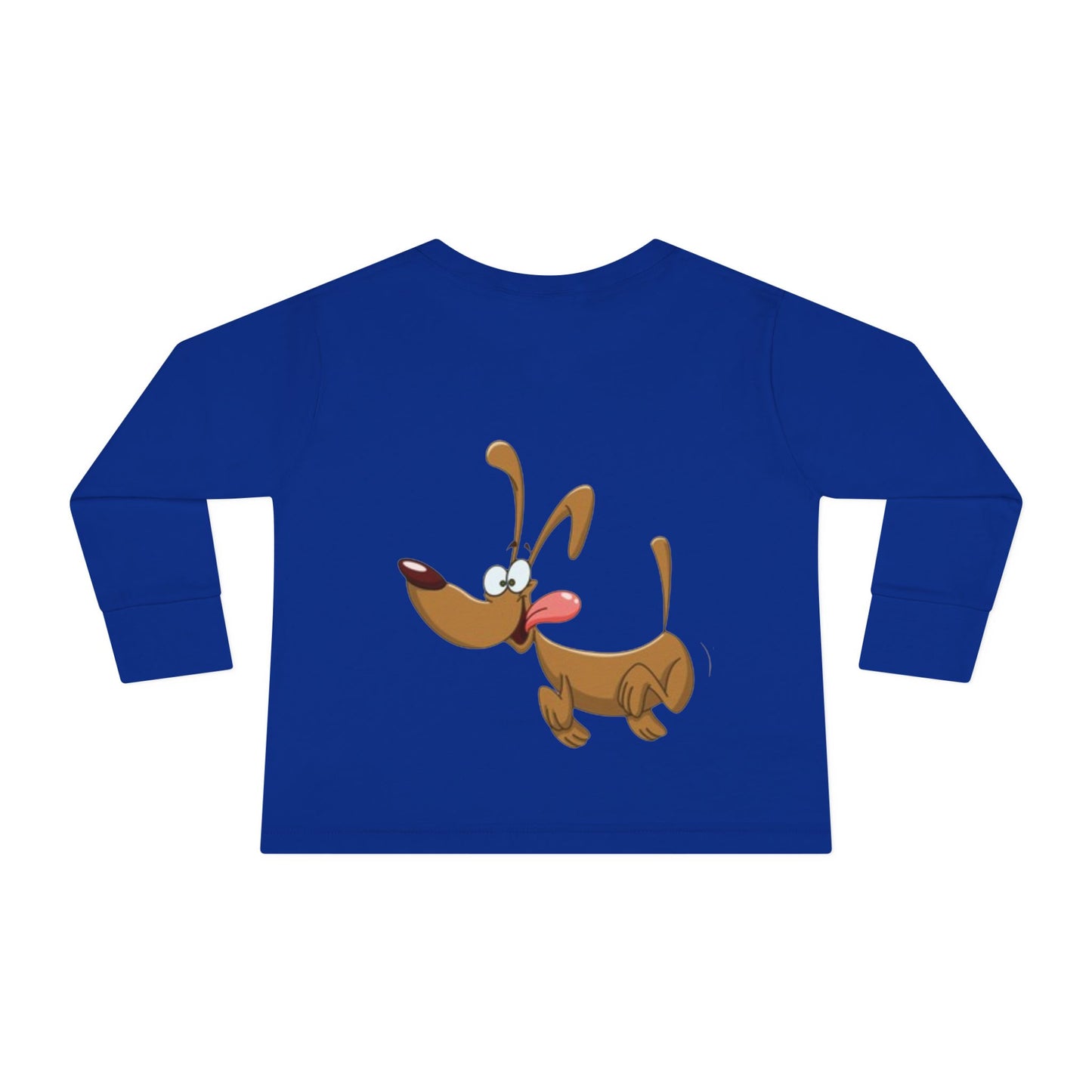 Heart & Pup Toddler Long Sleeve T-shirt | Cute Kids Shirt, Dog Lover Gift, Valentine's Day, Heart Shirt, Playful Toddler Apparel