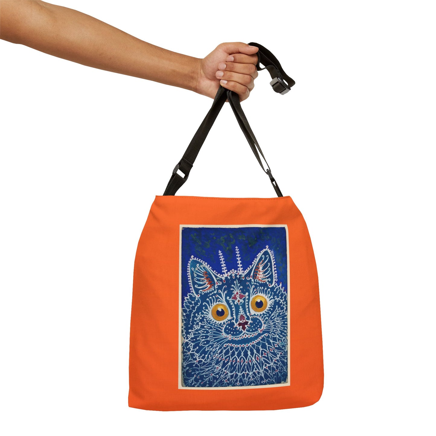 Bolsa de mano ajustable con diseño de gato: un regalo divertido y colorido para los amantes de las mascotas. 
