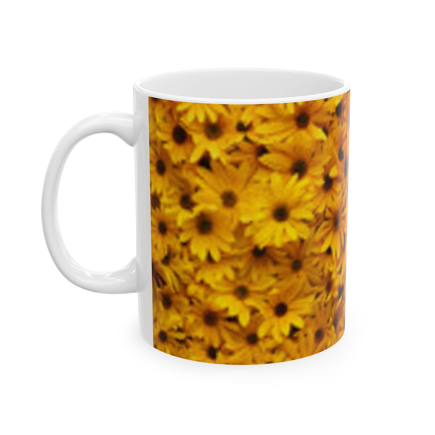 Bright Floral Ceramic Mug - 11oz & 15oz Coffee Cup