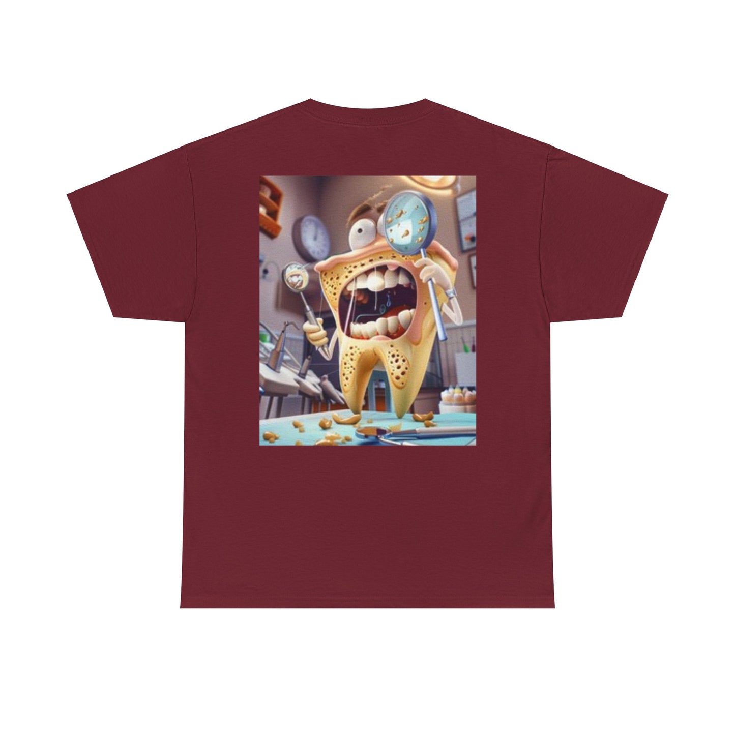 T-shirt à manches courtes avec dessin animé dent