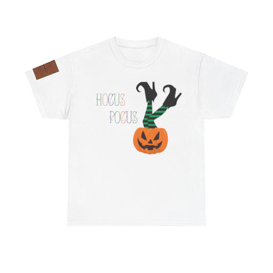 Orange Pumpkin Legs coming out Unisex Heavy Cotton T-shirt