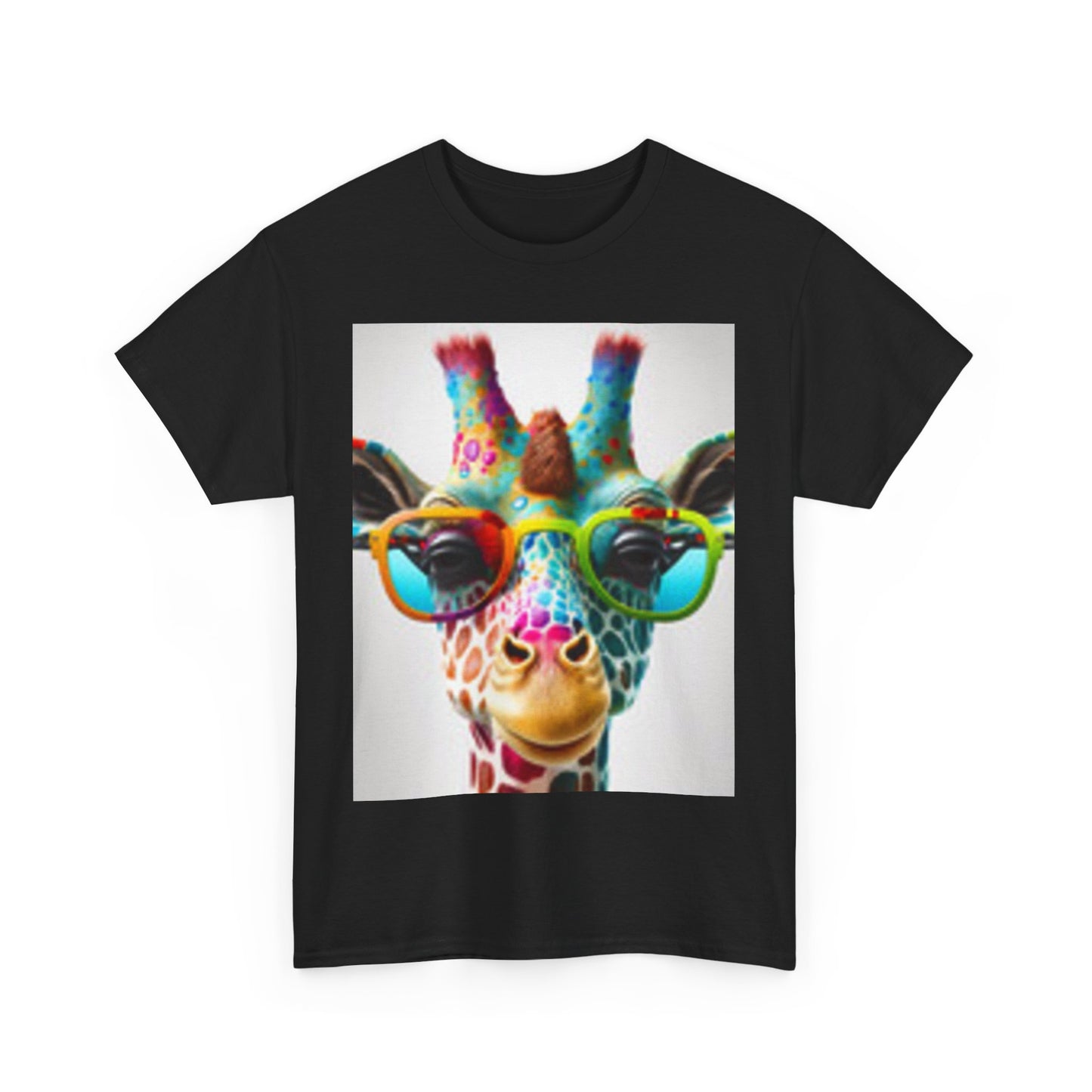 T-shirt Girafe portant des lunettes