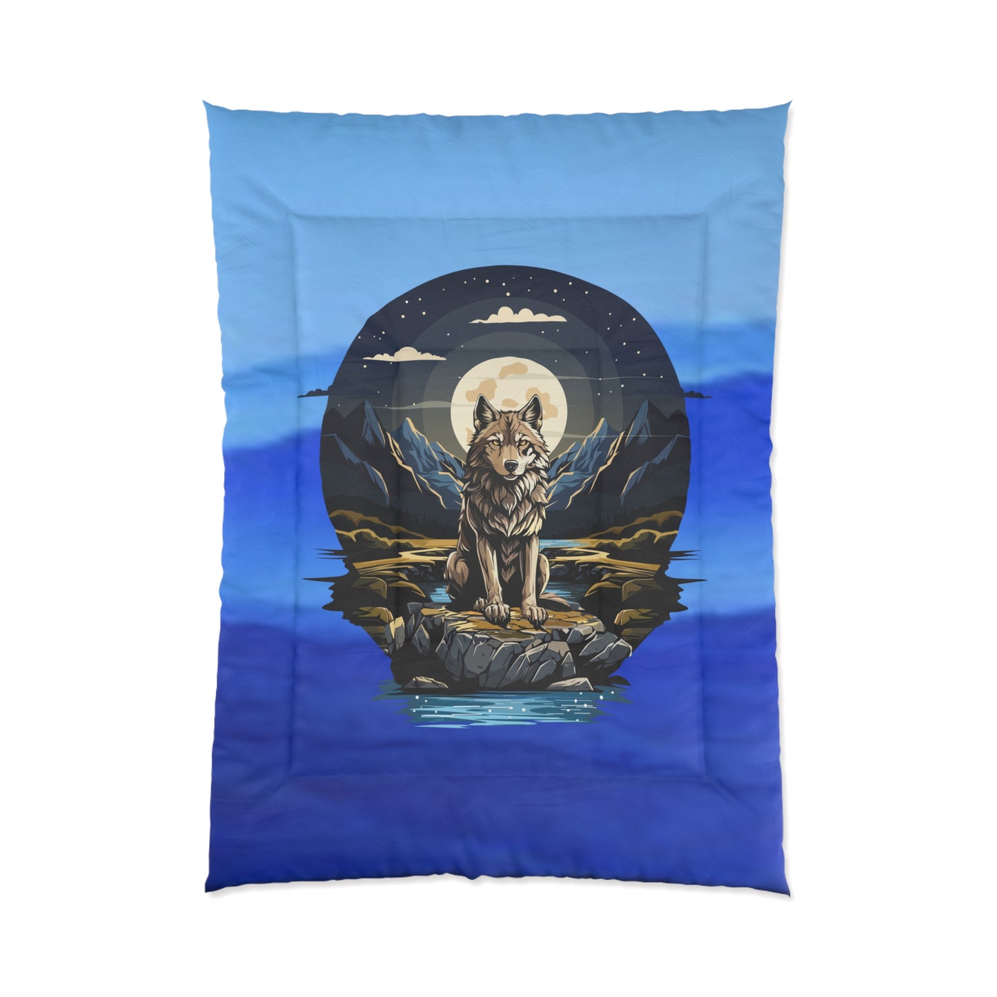 Majestic Wolf Comforter – Cozy Wilderness Bedding for Nature Lovers