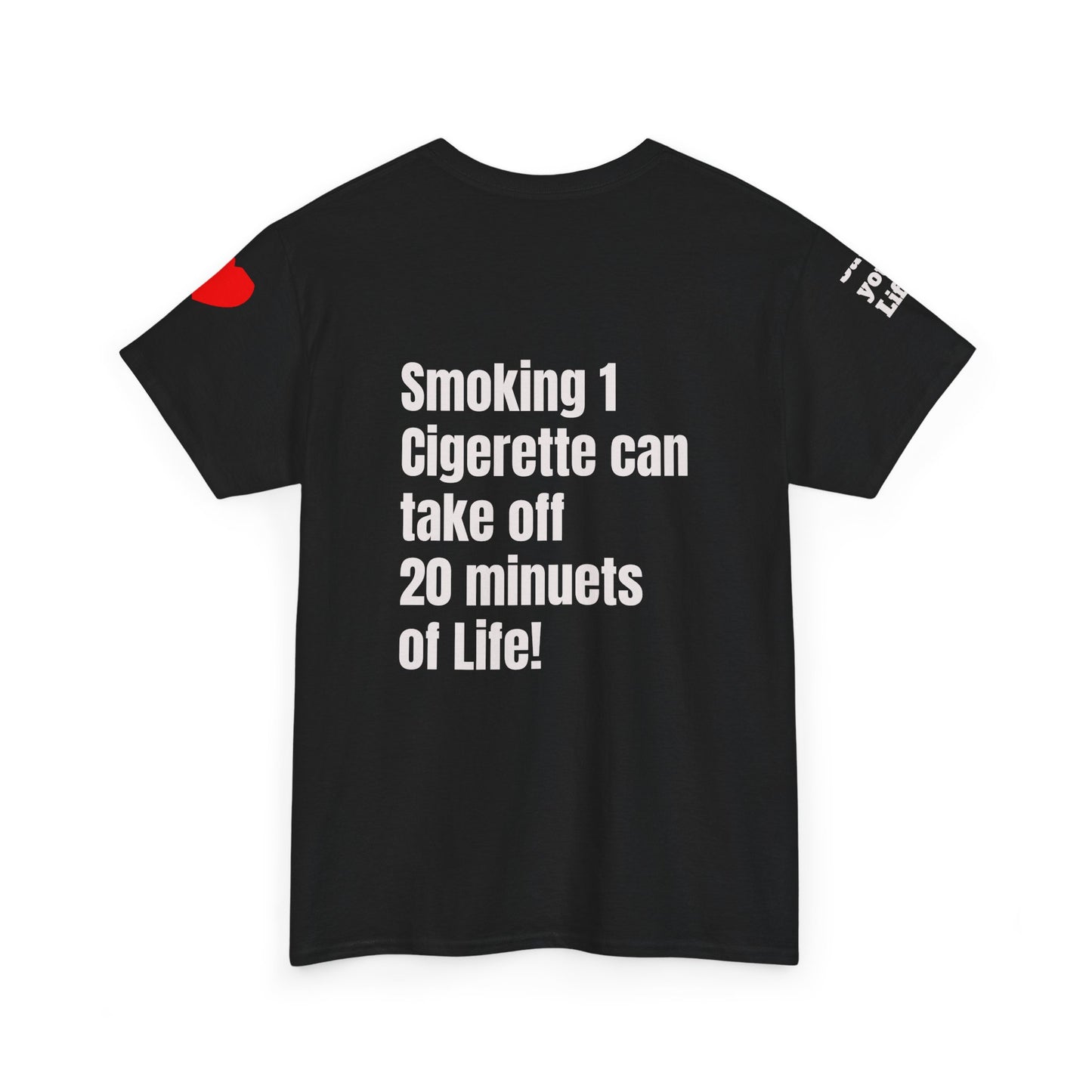 No Smoking Message T-shirt, Unisex Anti-Smoking Tee, Casual Statement Shirt, Gift for Smokers, Awareness Apparel, Health Conscious Clothing