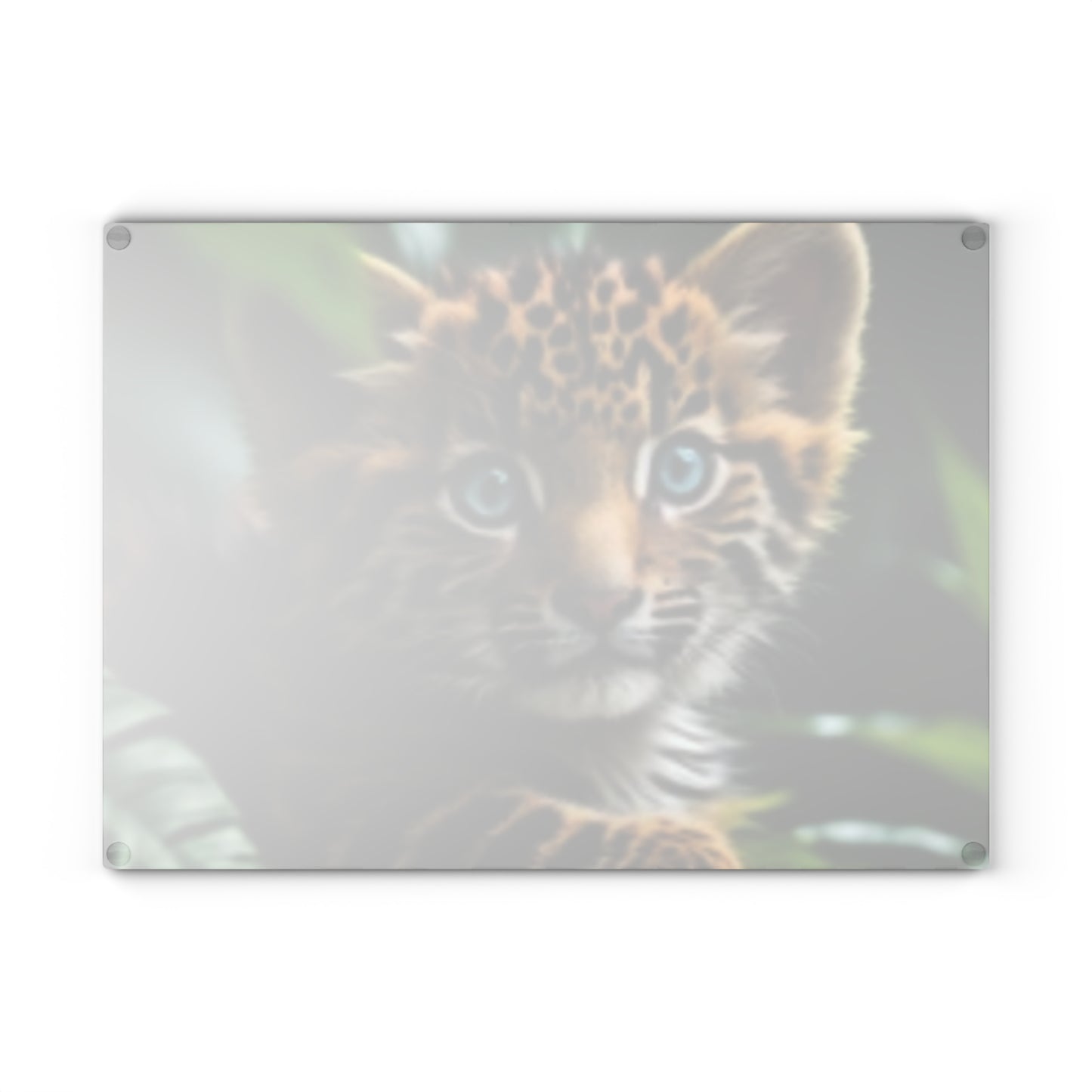 Wildlife Glass Cutting Board with Leopard Cub Design, Eco-Friendly Kitchen Gift, Unique Home Decor, Animal Lover Present, Kitchen [...]