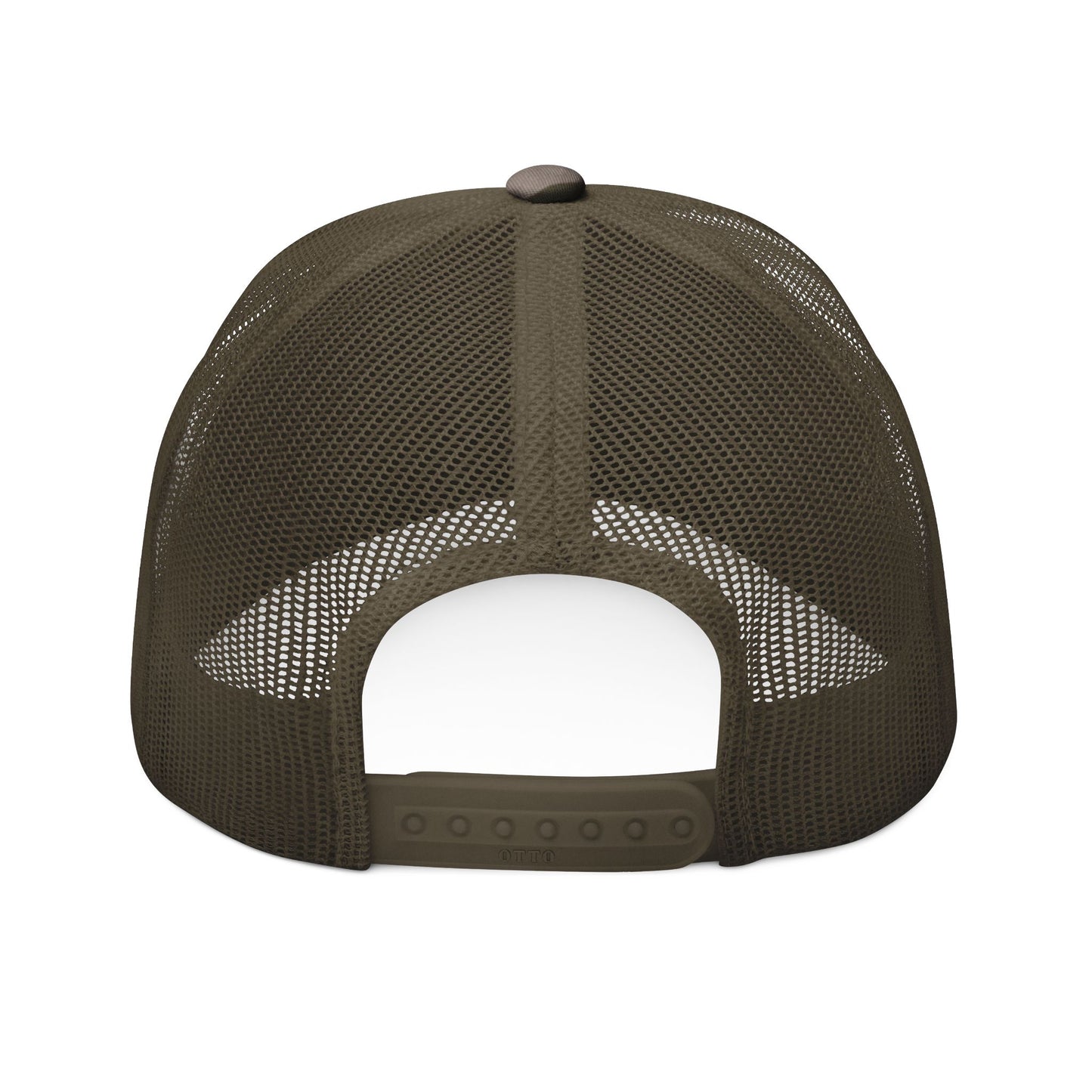 Green Cannabis Leaf Camouflage Trucker Hat - Stylish Embroidered Cap for Outdoor Enthusiasts