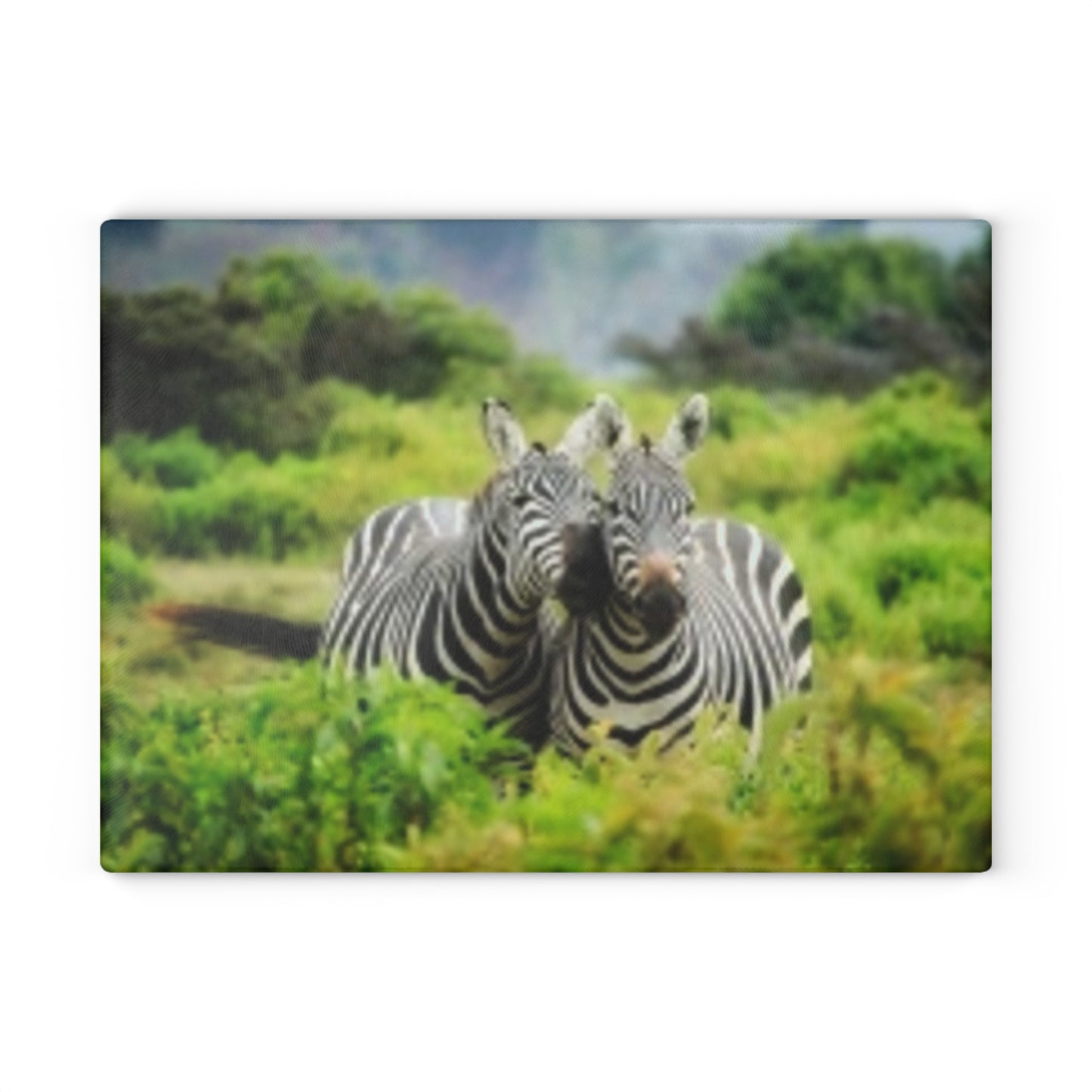 Zebra Glass Cutting Board, Kitchen Decor, Gift for Animal Lovers, Unique Cooking Accessory, Nature-Themed Home Essential