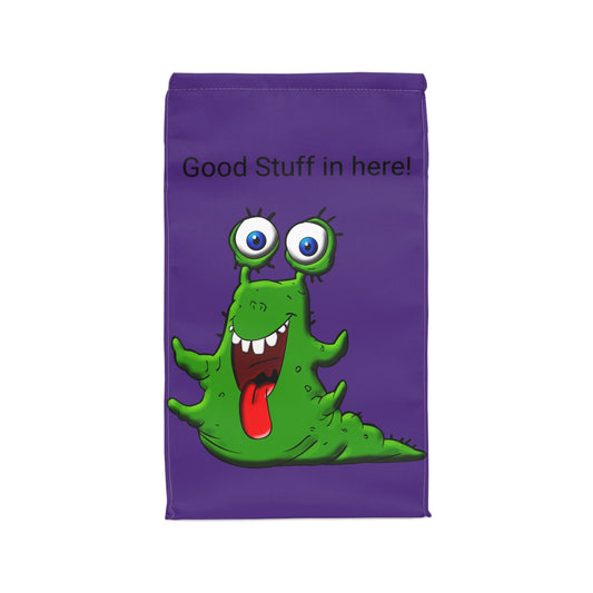 Polyester Lunch Bag Green Alien