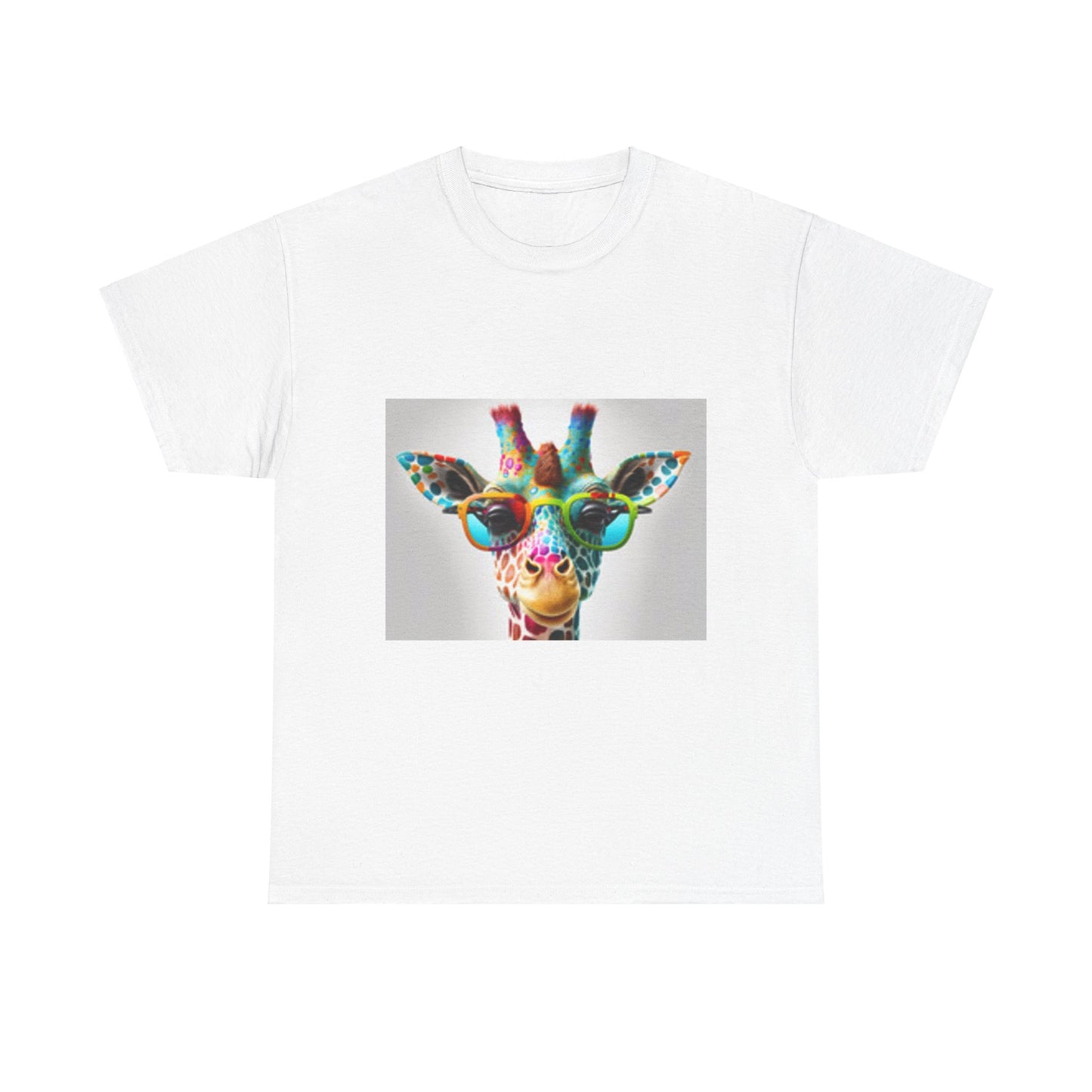 T-shirt Girafe avec des lunettes
