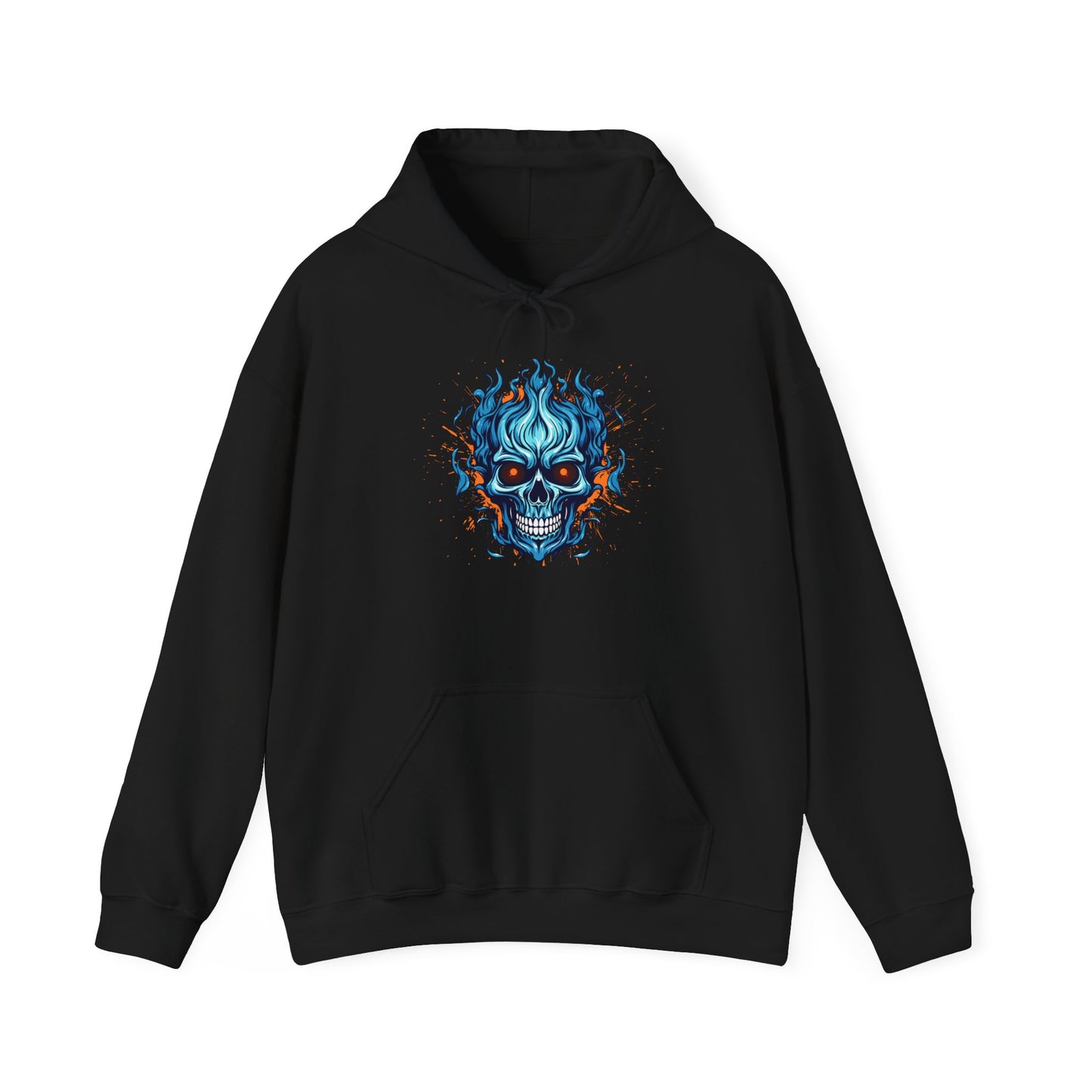 Sudadera unisex con capucha y mezcla pesada de calavera