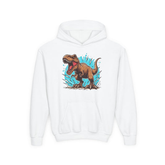 Youth Dinosaur Graphic Hoodie - Fun & Colorful Tees for Kids