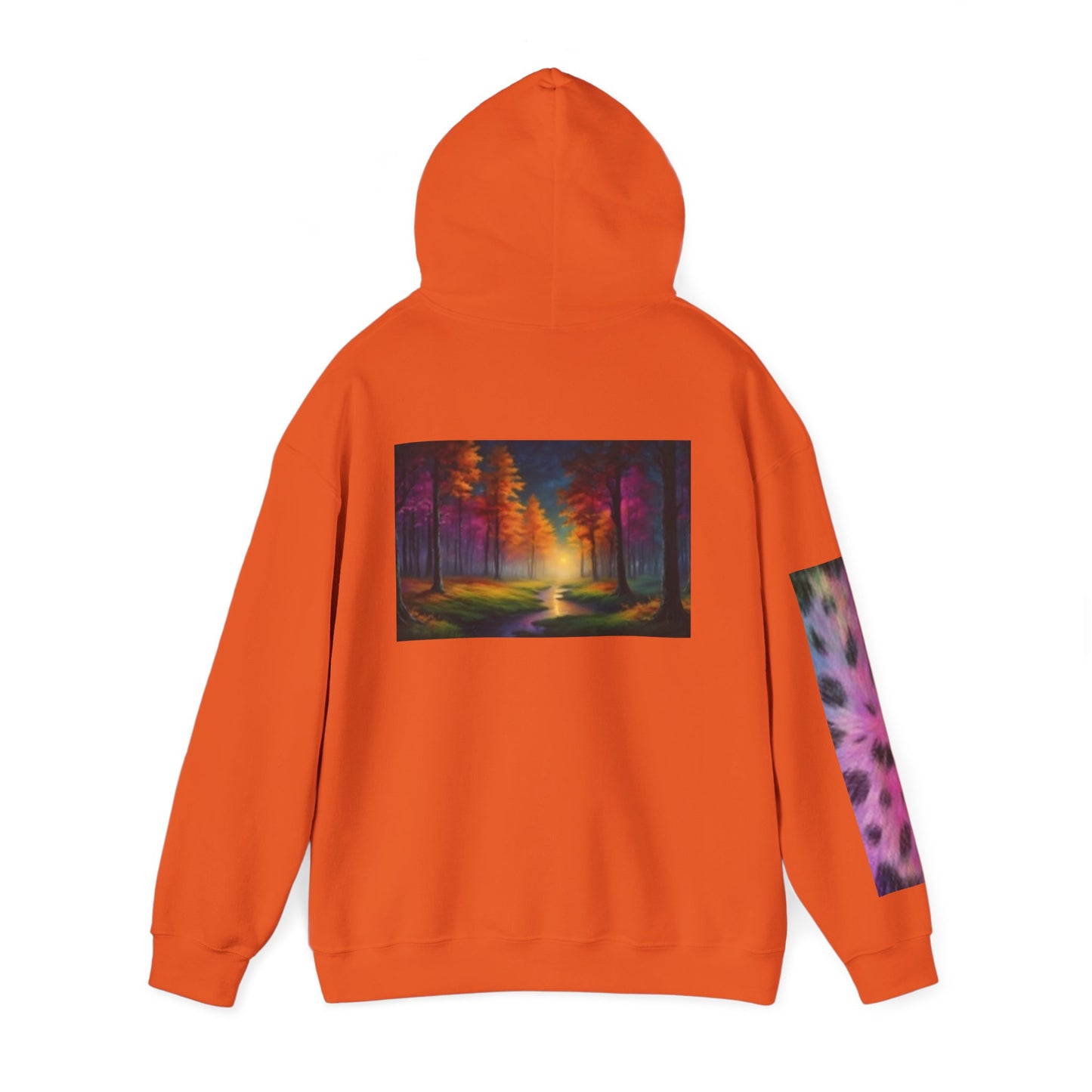 Vibrant Cat Art Hoodie - Cozy Animal Lover Sweatshirt, Festival Fashion, Gift for Cat Mom, Fall Outfit, Unique Hooded Sweatshirt