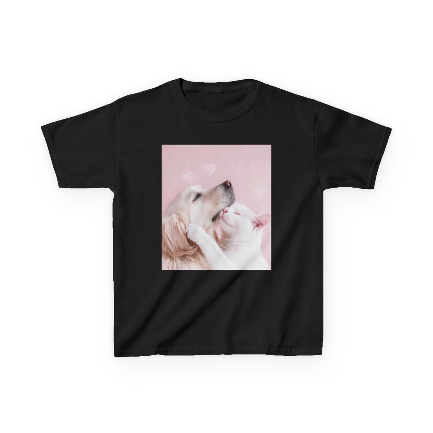 Cute Dog Love Kids Heavy Cotton Tee - Perfect Valentine’s or Everyday Wear!