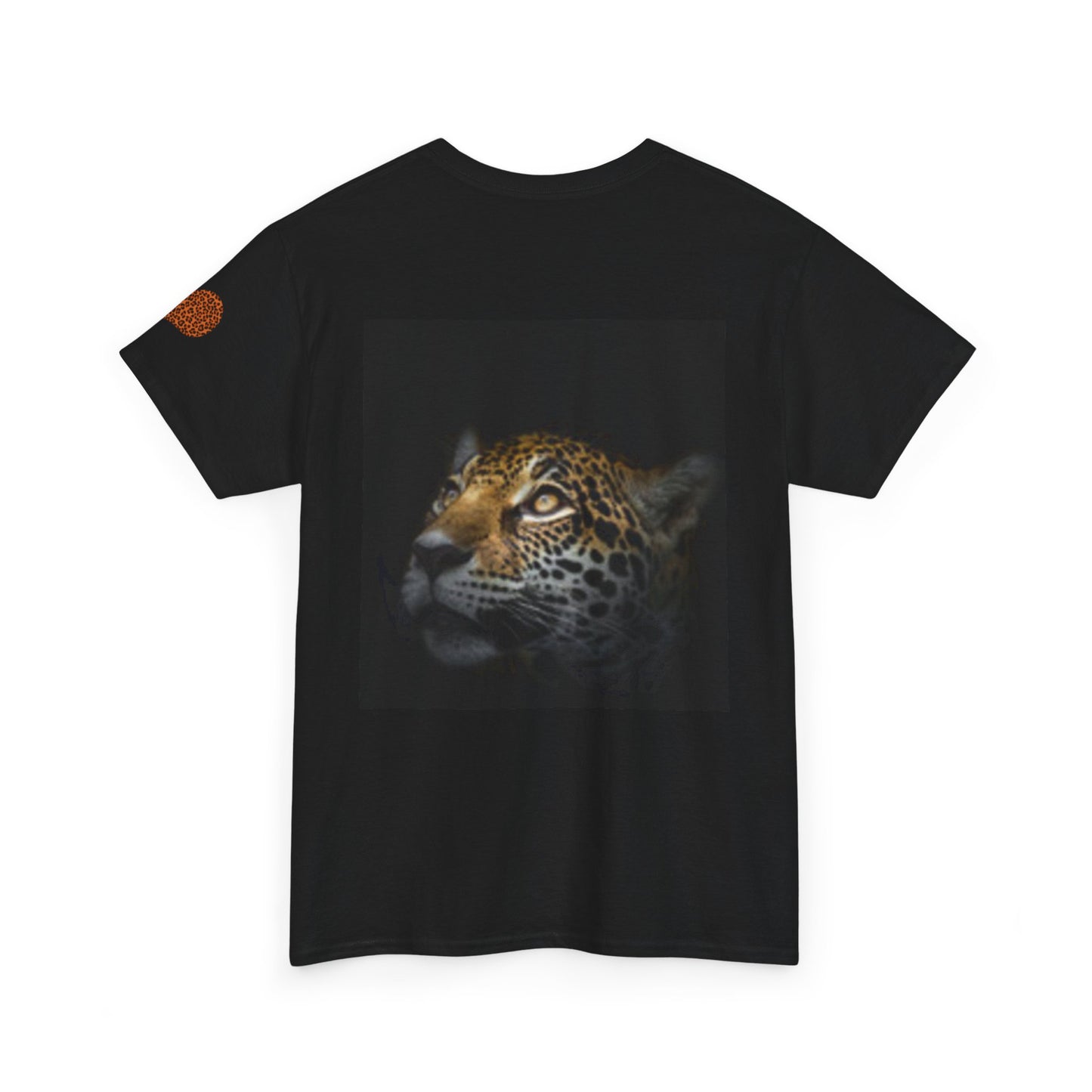 Camiseta unisex de algodón grueso con diseño de leopardo feroz, perfecta para amantes de la vida silvestre. 