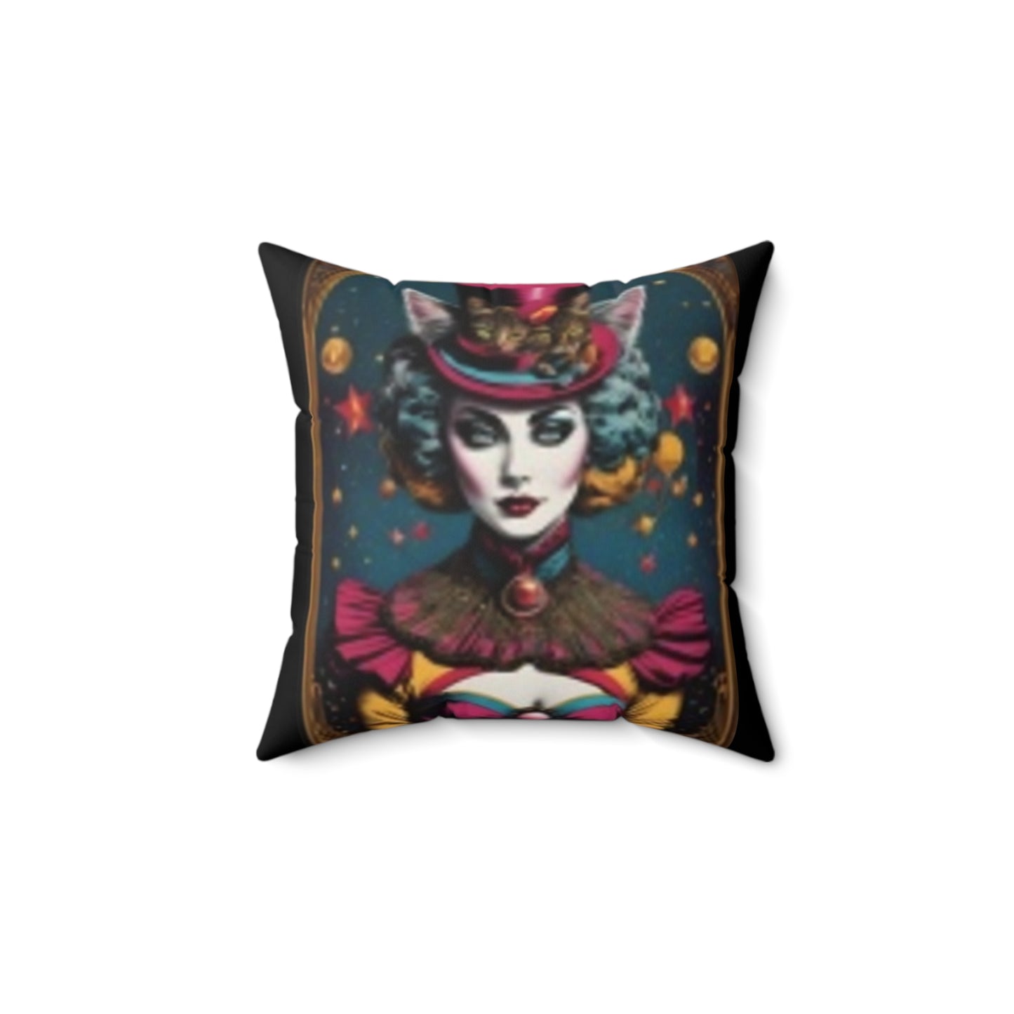 Faux Suede Square 14"x14" Size Pillow Beautiful Elf Woman + Comforter