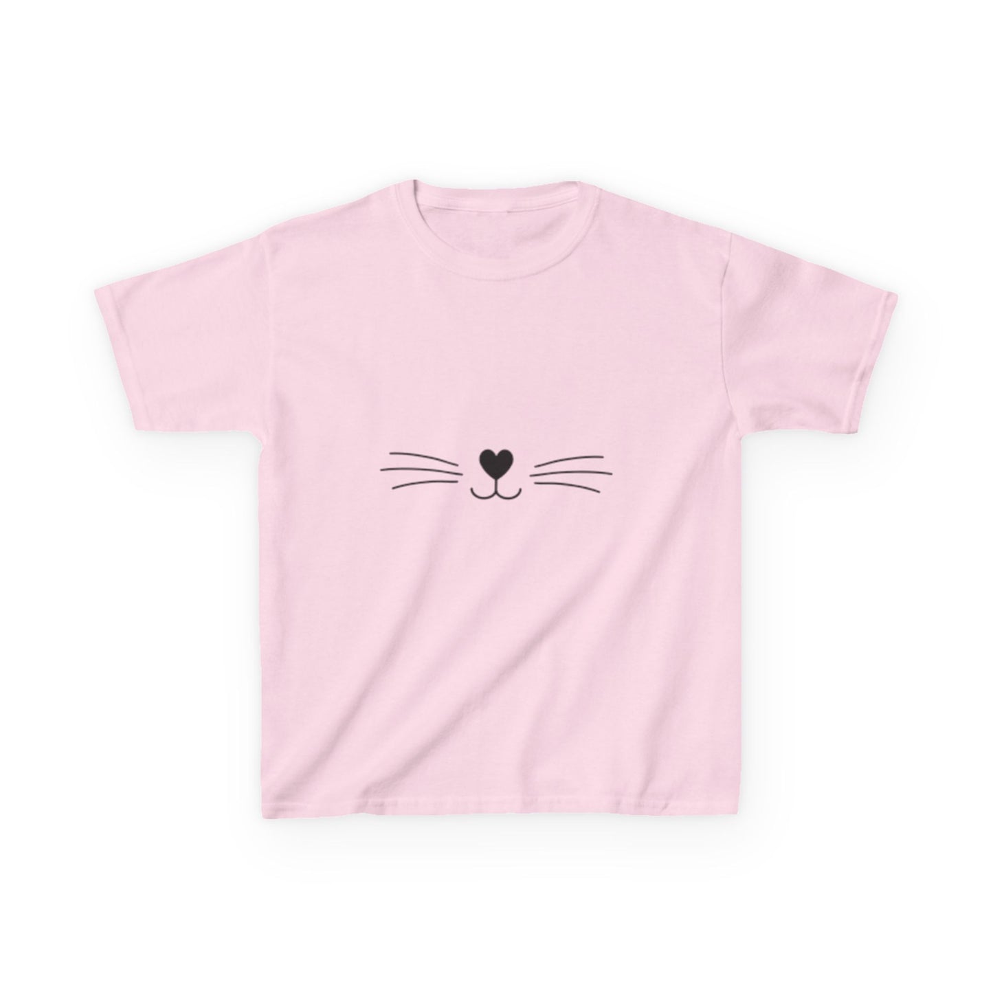 Kids Heavy  T-shirt Cat Nose Whiskers