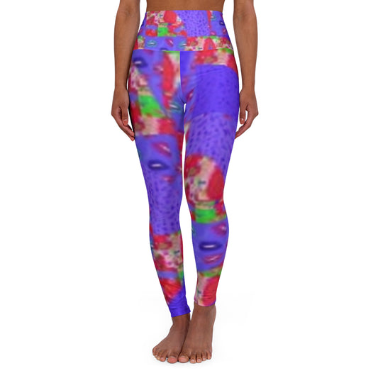 Vibrant High Waisted Yoga Leggings for Active Lifestyle - Perfect for Fitness and Everyday Wear