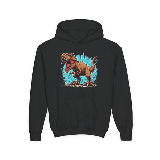Youth Dinosaur Graphic Hoodie - Fun & Colorful Tees for Kids