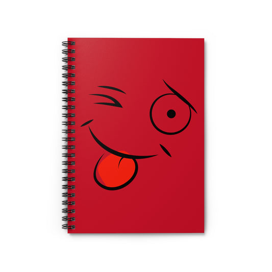 Cuaderno espiral con cara divertida, ideal para niños