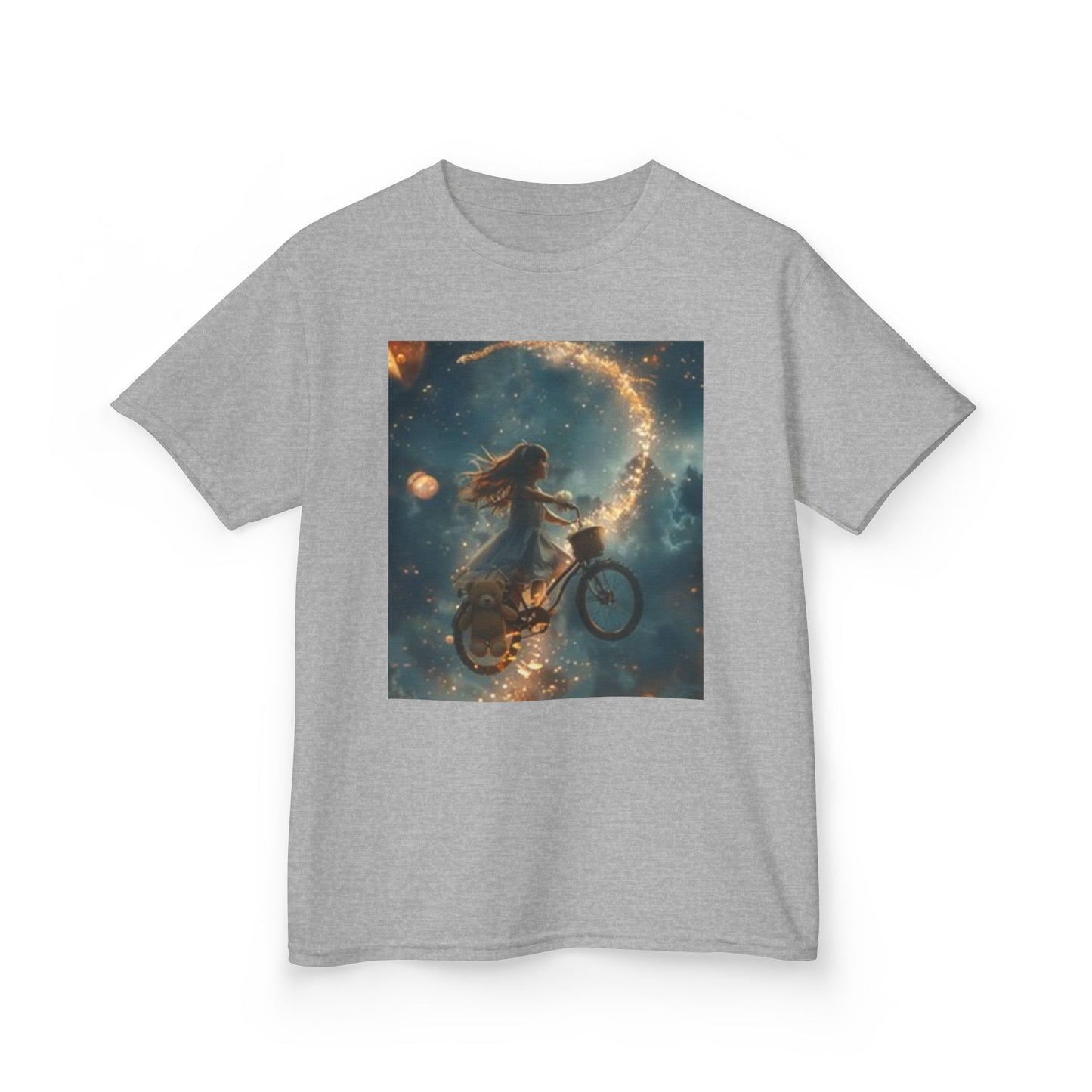 Cosmic Adventure Kids Tee - Space Biking Design