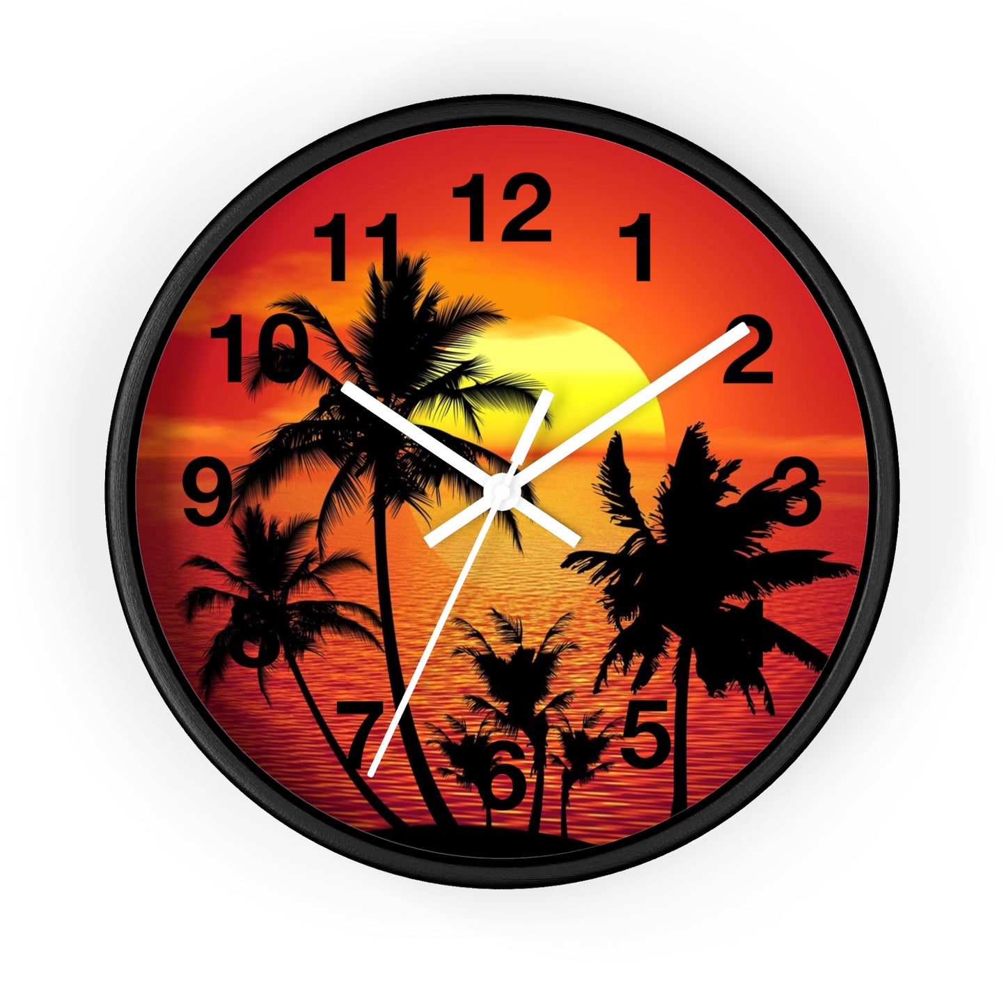 Wall Clock Beautiful Sunset