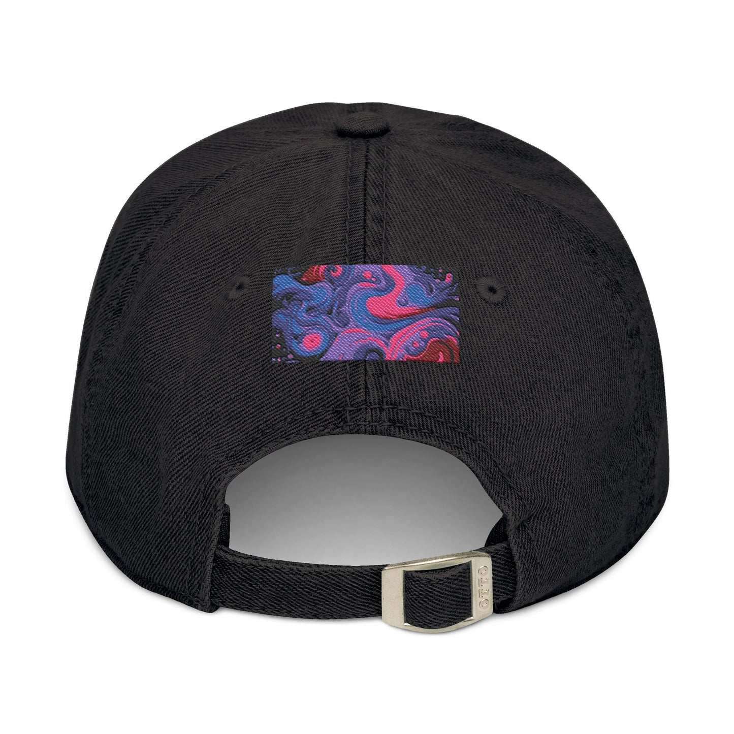 Denim Hat Cartoon Pizza Marijuana Money Sign Colorful Design