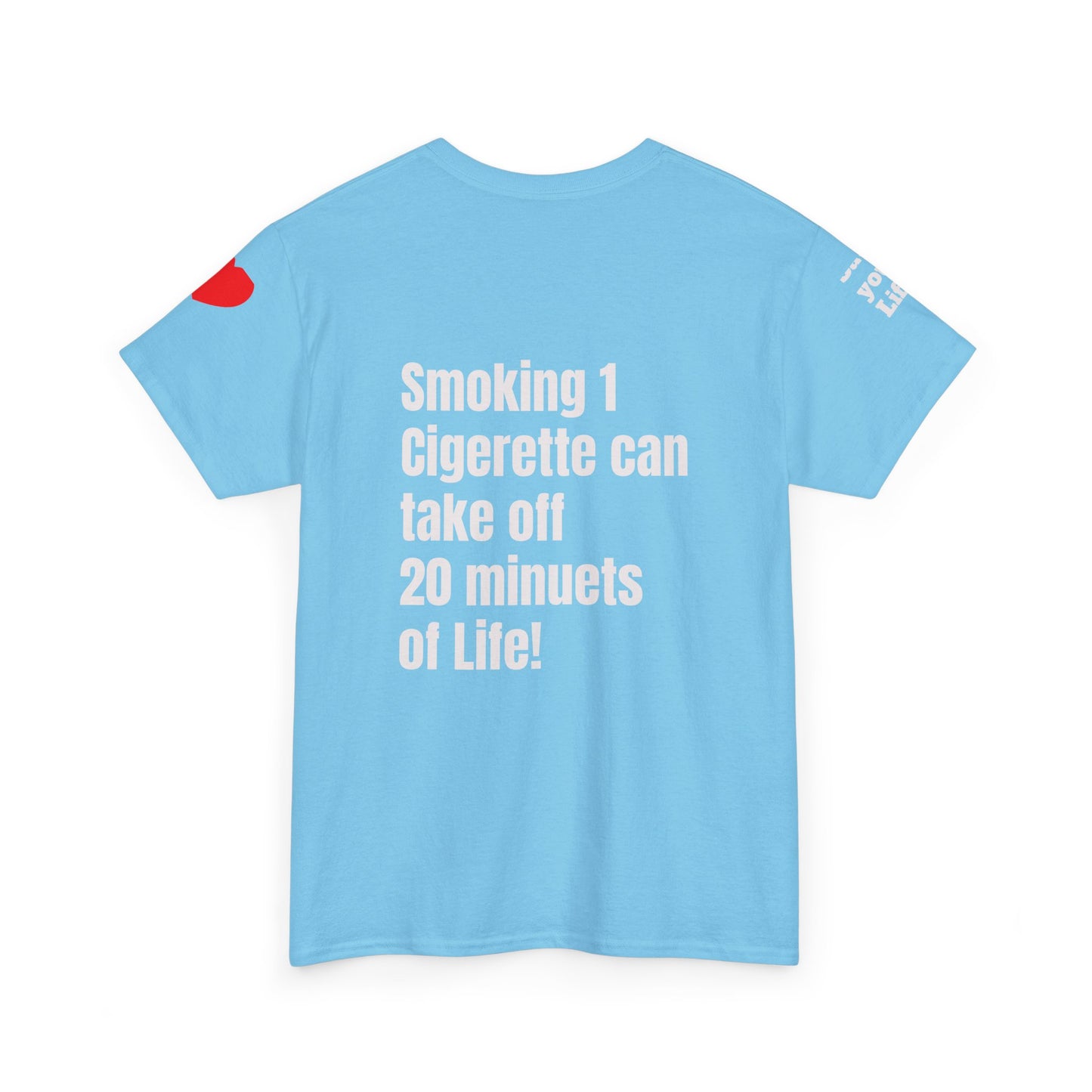 No Smoking Message T-shirt, Unisex Anti-Smoking Tee, Casual Statement Shirt, Gift for Smokers, Awareness Apparel, Health Conscious Clothing