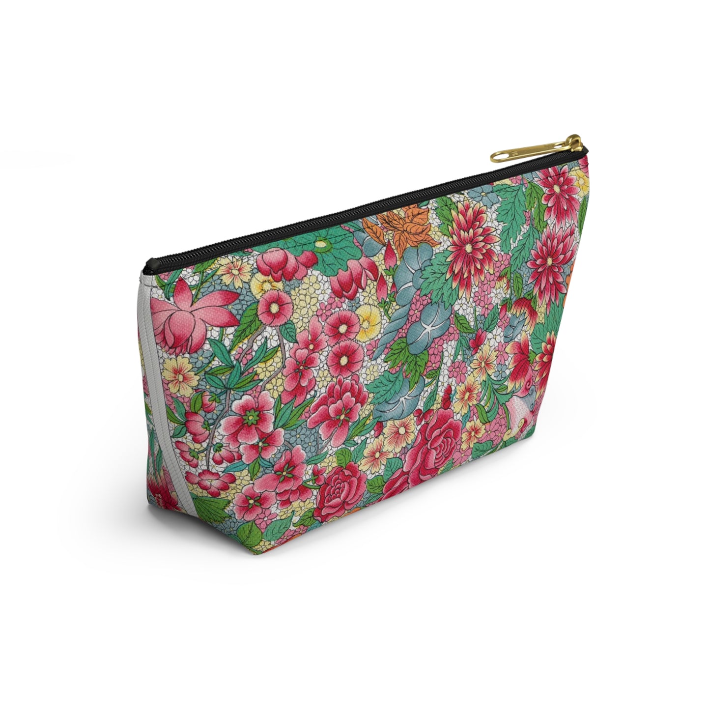 Accessory Pouch Beautiful Flowers Great for Traveling to Japan