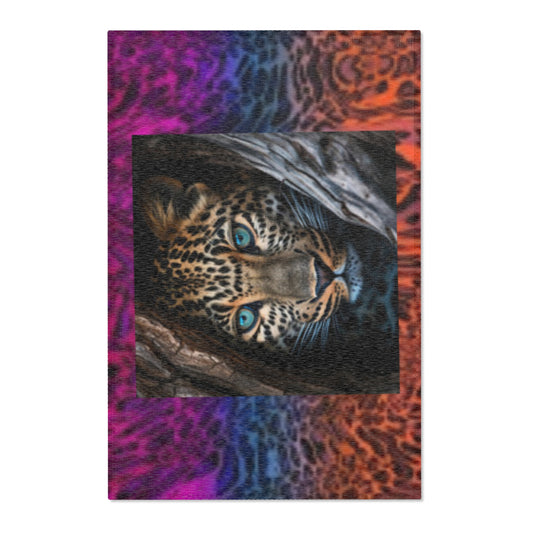 Leopard & Animal Print  Area Rug, Bold Leopard Design, Home Decor, Animal Print Carpet, Living Room Accent, Unique Gift Idea, Vibrant Colors