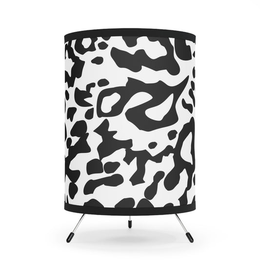 Modern Animal Print Tripod Lamp - Stylish High-Res Shade for Home Decor