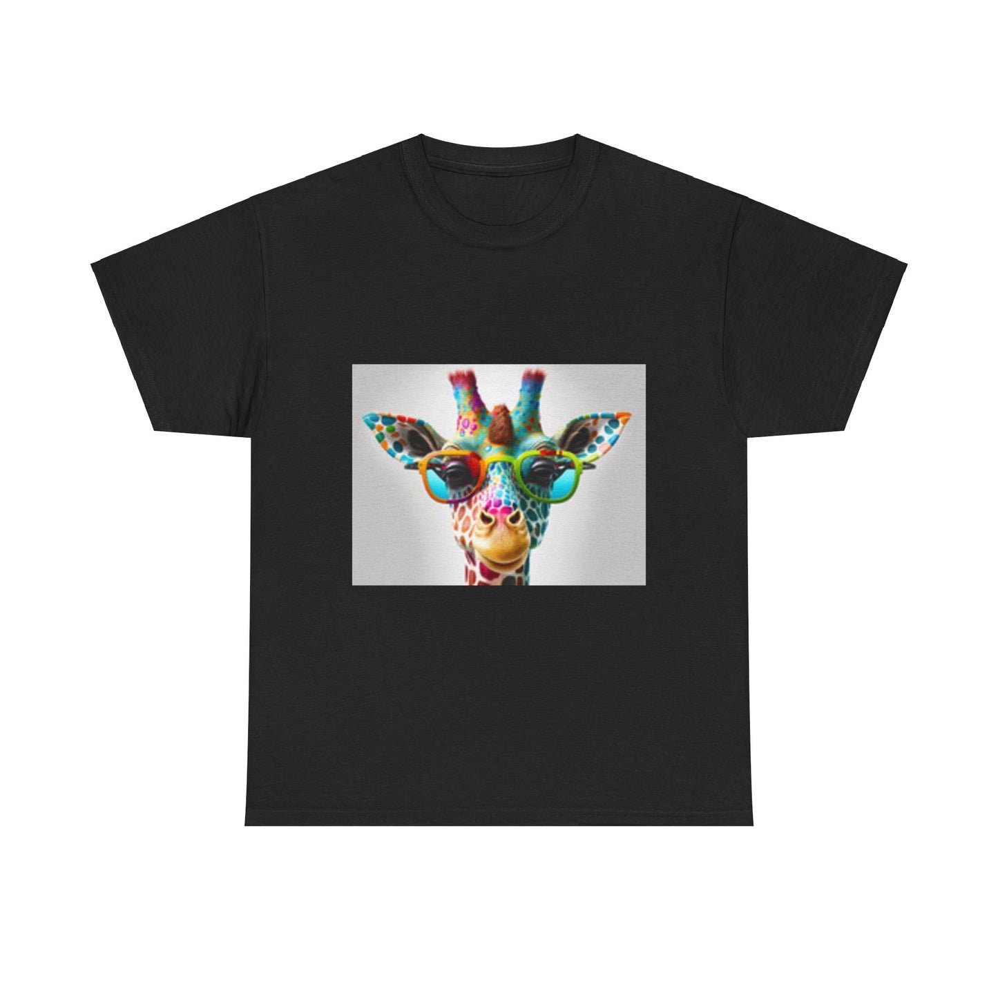T-shirt Girafe avec des lunettes