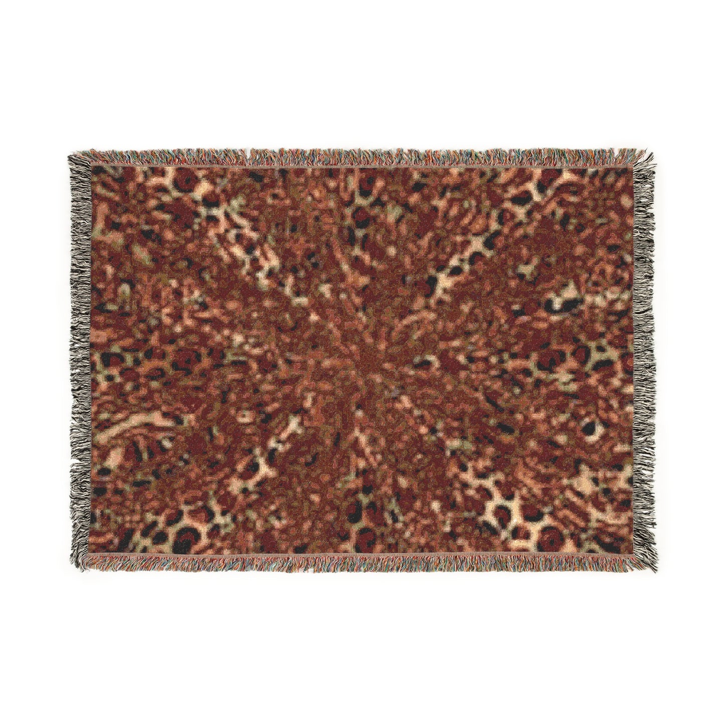 Couverture tissée artistique – Décoration d'intérieur chaleureuse avec motifs uniques pour une vie élégante