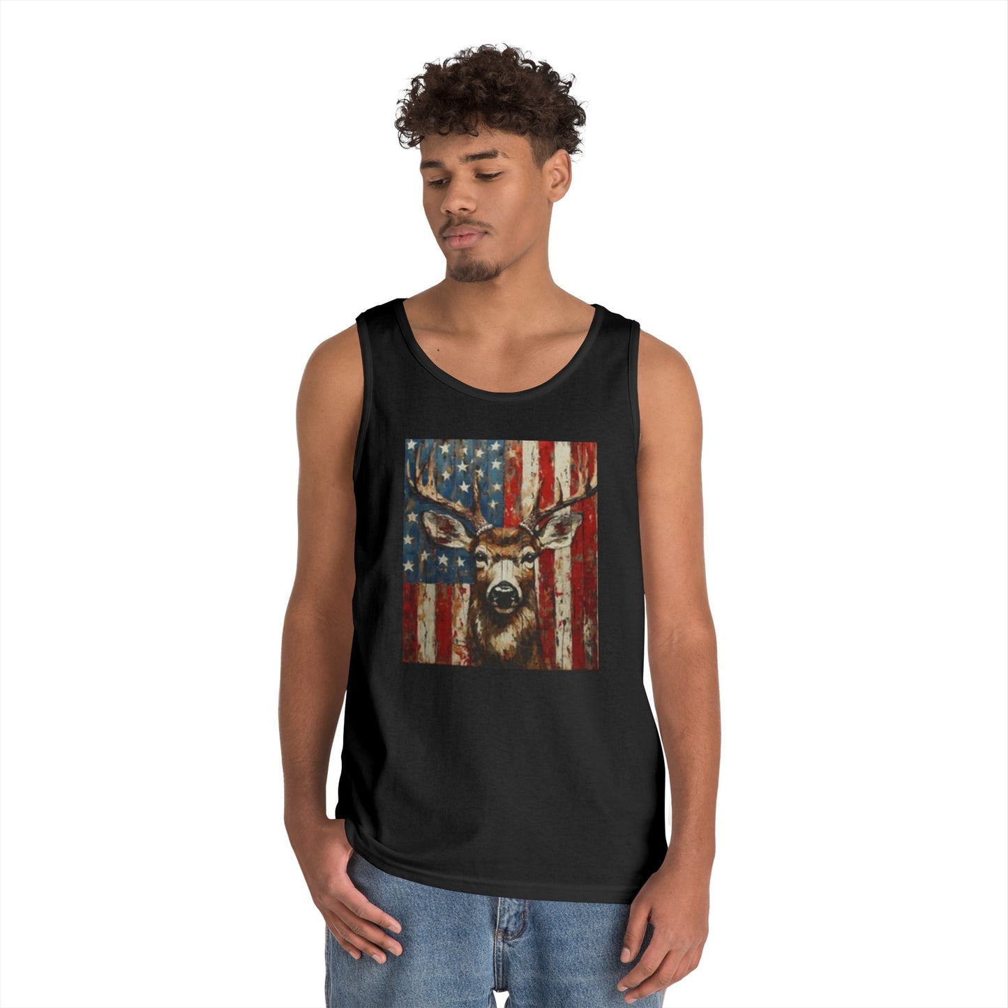 Patriotic Wildlife Tank Top, Americana Unisex Shirt, Fourth of July Apparel, Vintage Deer and Eagle Design, Summer Casual Wear, Gifts [...]