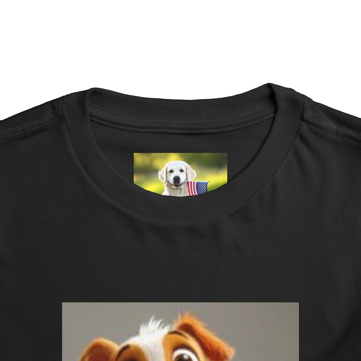 Cute Toddler Dog Jumping T-shirt & Heart, Adorable Kids T-Shirt, Pet Lover Gift, Animal Print Top, Birthday Outfit, Playwear for Toddlers