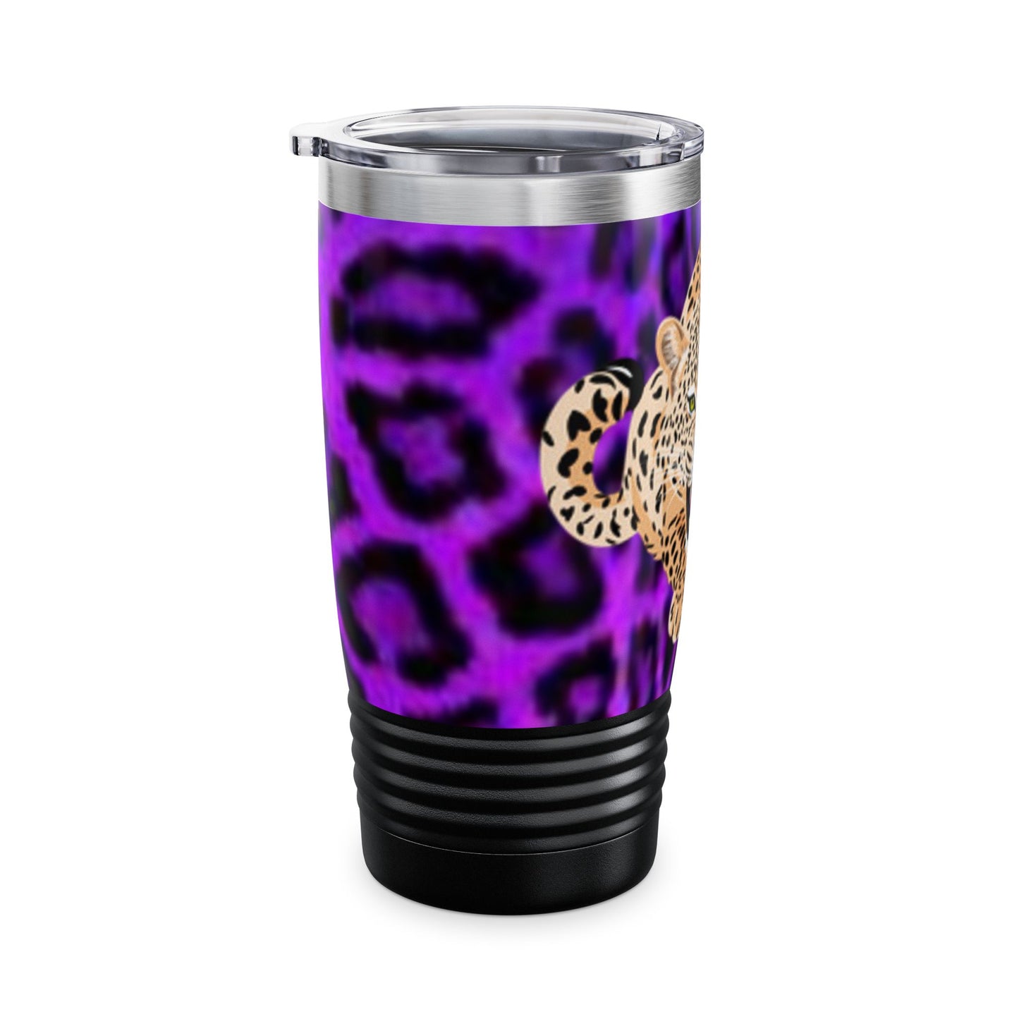 Fierce Leopard Print 20oz Ringneck Tumbler - Stylish Travel Mug for Wild Spirit