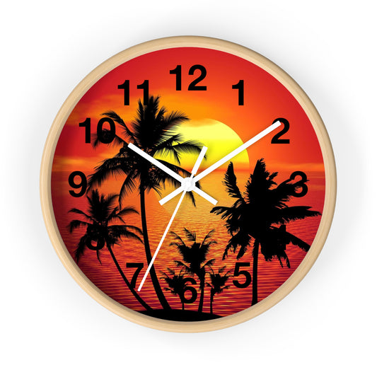 Wall Clock Beautiful Sunset