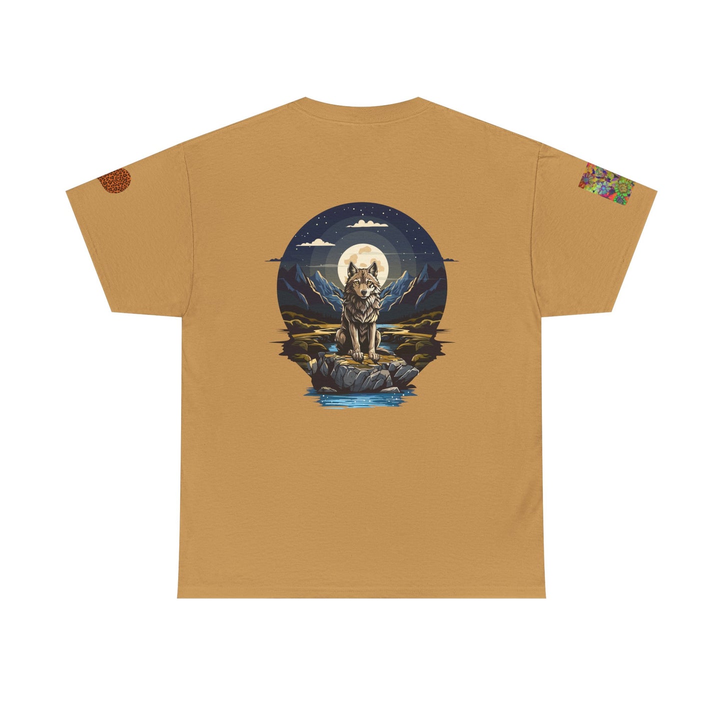 Chicago Adventure T-shirt with Mountain Wolf in Moonlight