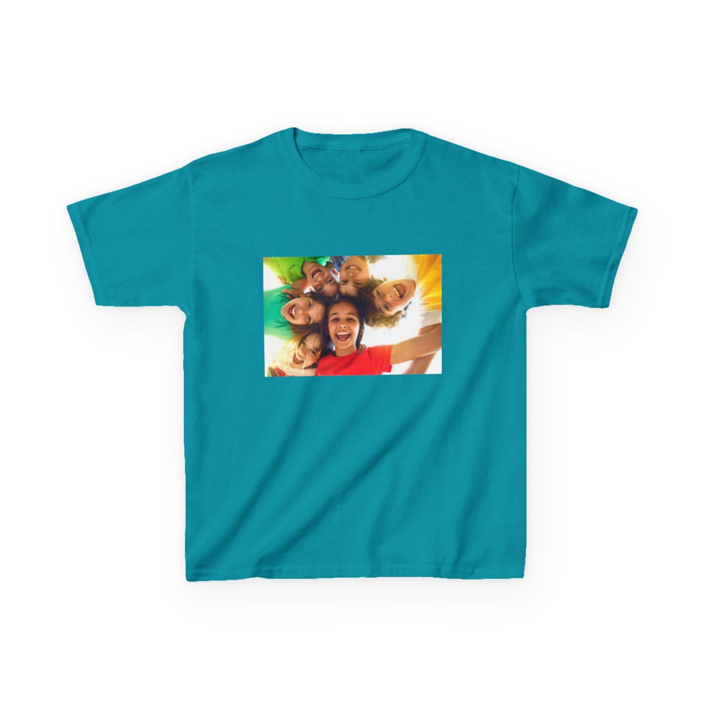 Colorful Fun Kids & Happy Face Tee - Playful Cotton T-Shirt for Summer Adventures, Birthday Gifts, Family Gatherings, Everyday Wear, Back-to-School