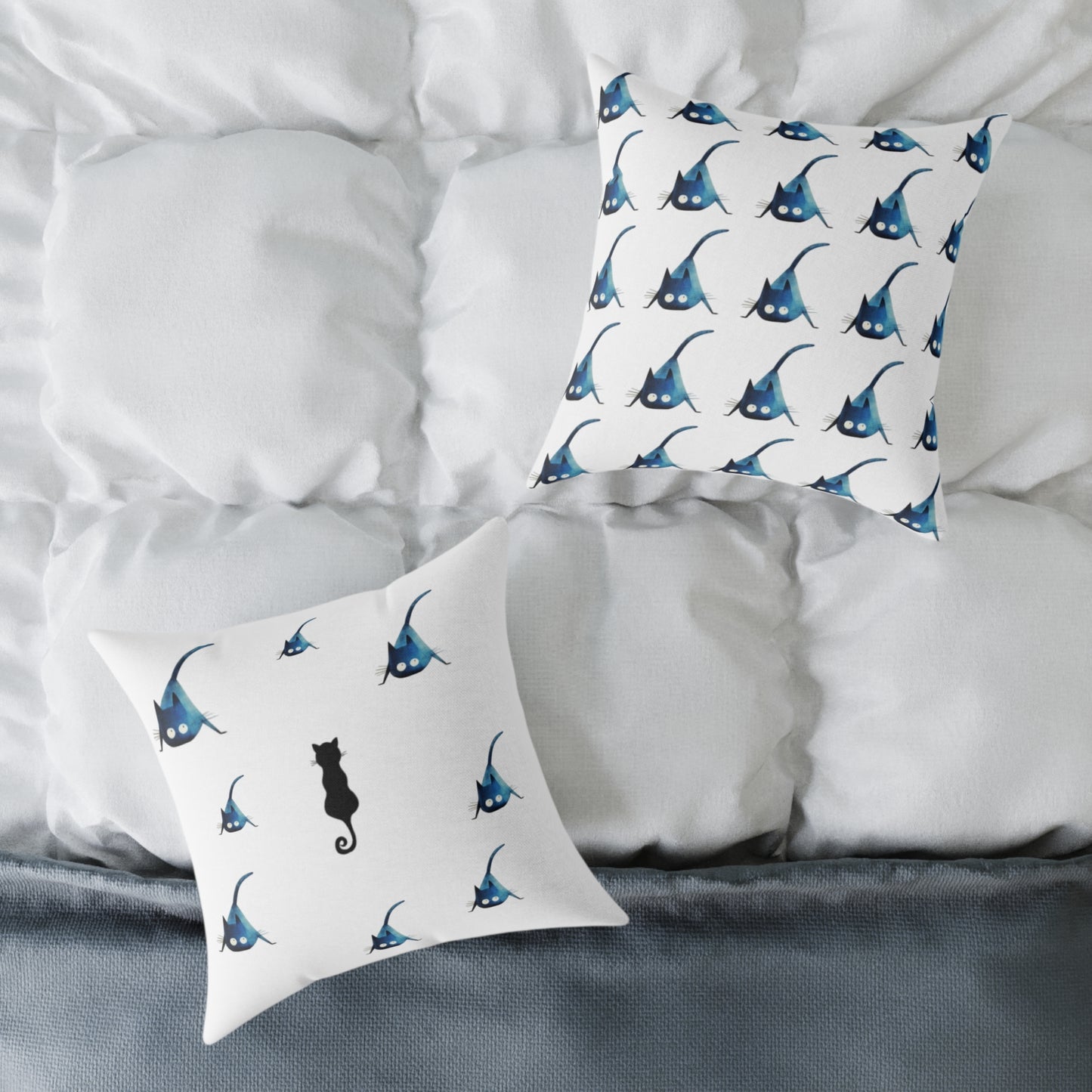 Whimsical Black Cats Pillow Home Decor So Fabulous~!